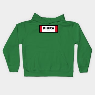 Piura City in Peruvian Flag Kids Hoodie